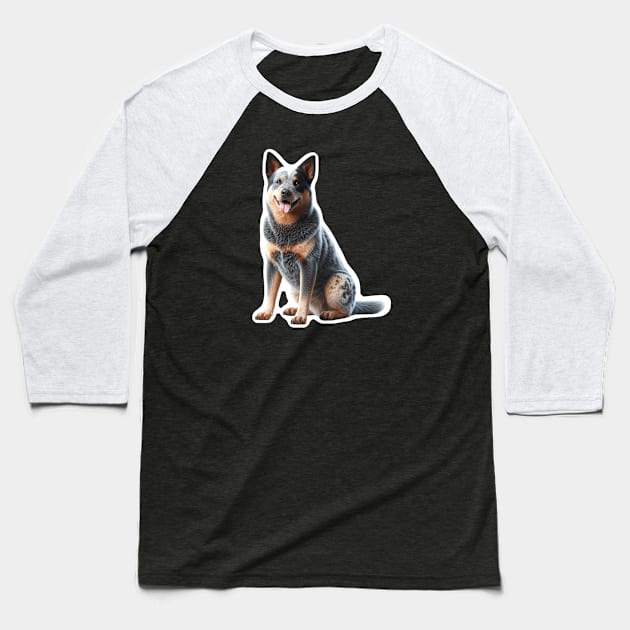 Australian Cattle Dog Baseball T-Shirt by millersye